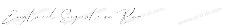 England Signature Re字体转换